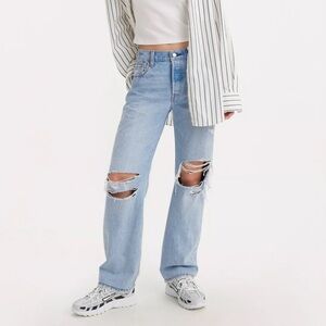 Levi’s Distressed 501s 90s Blue Jeans, Size W32 L32
